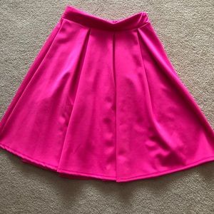 Hot Pink High-Waisted skirt